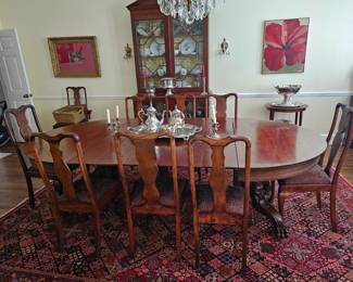 Pre Sale will start 7th August, please TEXT only, no other communication acknowledged. 
Stunning Dining Table with fabulous Lion Claw Feet and 8 Chairs. 