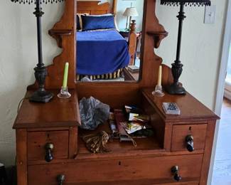 Renaissance Revival  era Dresser with Mirror