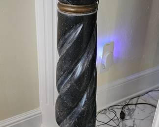 Ormolu Black Porfido Pedestal.