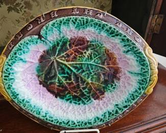 Griffin Smith and Hill Etruscan Majolica Dish