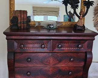 Flame Mahogany Empire Chest