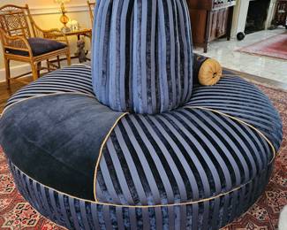 Custom made two piece Cindarella Round Sofa 