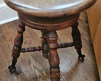Antique Piano Stool