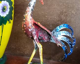 Italian Metal Artsy Rooster