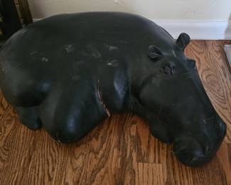 Hand carved Zimbabwe Hippo 