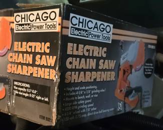 Chicago Electric chain saw sharpener
