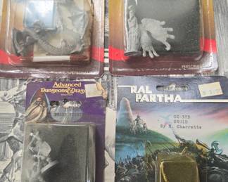 Pewter Dungeons and Dragons figurines by Ral Partha new old stock