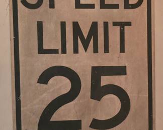 Speed limit sign