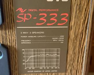 JVCSP 333 vintage speakers