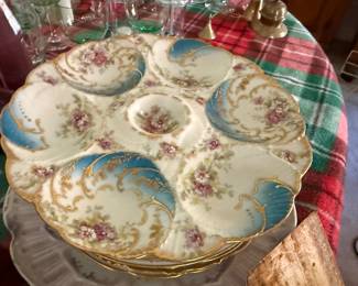Antique Limoges Oyster Plate