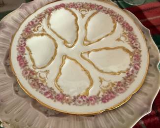 Antique Limoges Oyster Plate