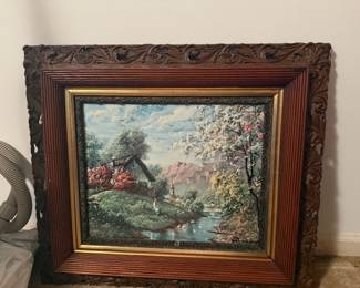 Vintage framed art