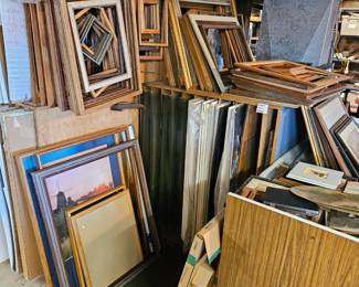 The next six pictures are from the clients picture frame business. Here is your chance to start your own frame business. Selling everything all as a lot. Must take all.