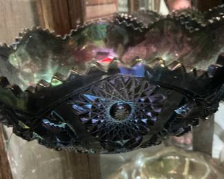 Purple Amethyst carnival bowl