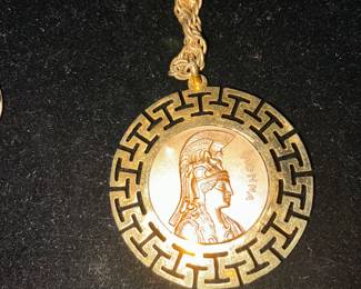 Athena coin and chain 