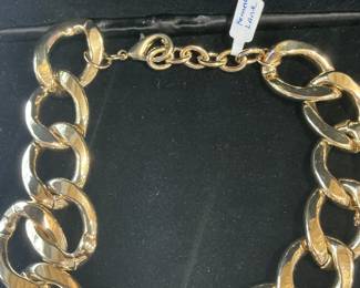 Heavy plated choker style necklace