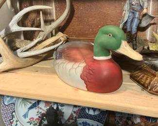 Signed mallard duck
