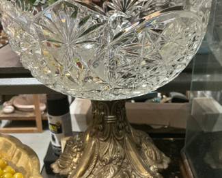 Compote bowls with brass bottom