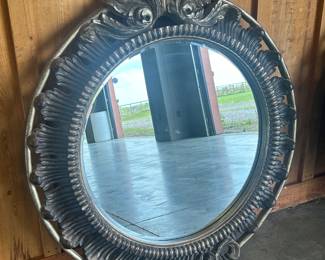 PAIR of LARGE Round Mirrors 