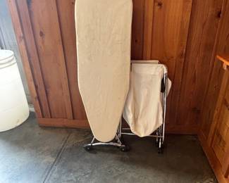 Ironing Board and 2 Laundry Hampers