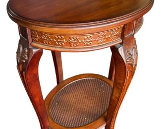 Small Oval Real Wood Side Table