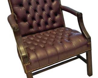 Georgian Style Leather Armchair