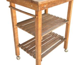 Real Wood Small Kitchen Island