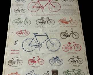 Les Bicyclettes Vintage Style Poster