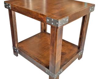 Oak Canyon Industrial Style Side Table