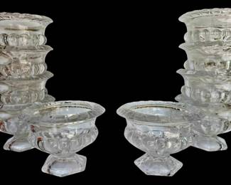 10 Clear Glass Candy Bowls