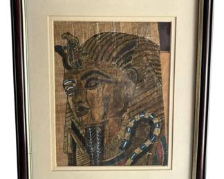Pharaoh Painting on Papyrus
