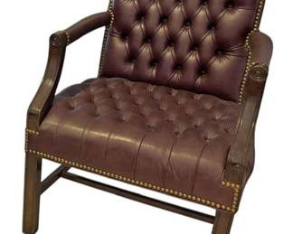 Georgian Style Leather Armchair