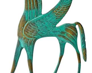 Ancient Greek Handmade Bronze Pegasus
