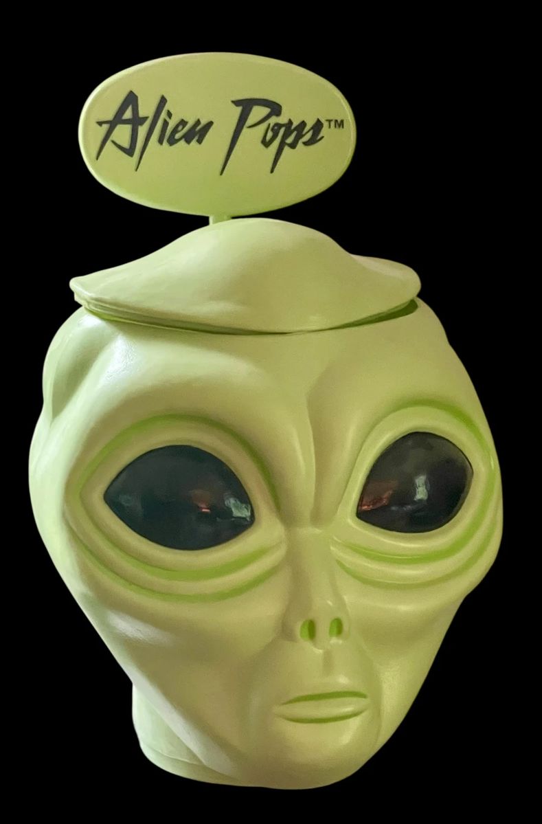 "Alien Pops" Candy Store Display Container -Circa 1990