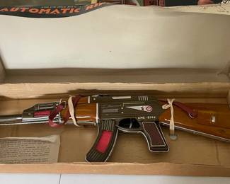 Vintage Tin Rifle Toy