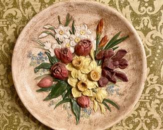 Vintage Bossons Chalkware Wall Plate