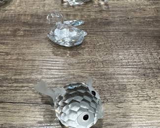 Fish, swan, and whale