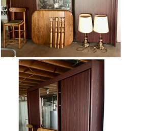 This HUGE Mirror CABINET  is 118 inches long by 88 inches tall by 26 inches deep. Its only $25 (Maybe Free with Other Purchase.) Comes Apart & Walk Out Basement