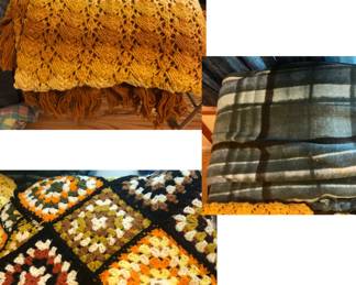 Several Hand Made Afghans