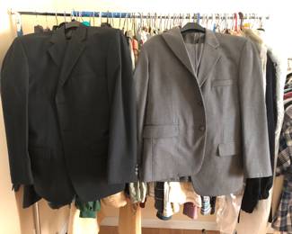 Men's Clothes, Ties, Shoes, Suits, Pants, Shirts, Sweaters, Jackets, Coats, Mostly Size Large