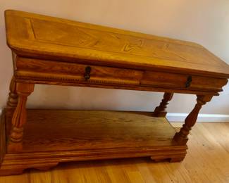 *PRE-SALE: VINEYARD  Sideboard (or Credenza or Dresser) matches Entry Table. The Sideboard is 64 inches long, 19 inches deep and 36 inches tall. $225
Matching VINEYARD Entry Table is 52 inches long, 18 inches deep and 30 1/2 inches tall. $150