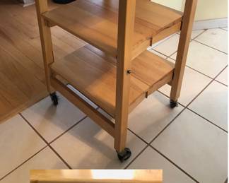 Oasis Concepts Folding Butcher Block Kitchen Island