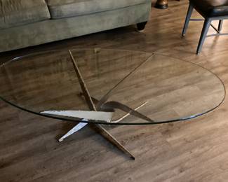 Mid Century Modern Silas Seandel Brutalist Torch Cut Coffee Table