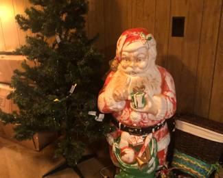 blow mold Santa