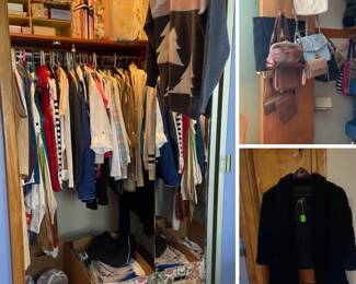 Great purses, shoes, clothes and accessories (including this beautiful fur wrap).  The clothes, shoes and purses in this house are never ending!  All priced to sell.