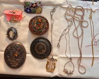 Finer gold and sterling pieces 