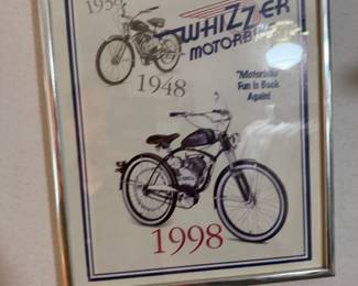 WHIZZER Motorbikes framed 1998 poster