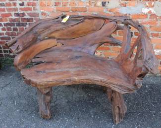 Free Form Cypress Bench 5' Wide