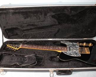 Fender Telecaster 1996 50th Anniversary Black w/ mother of pearl w/ case SN V001557 