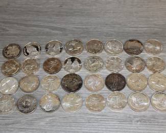 32- 1oz Fine Silver Coins